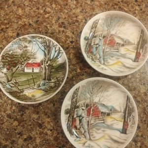 Johnson Bros Friendly Village coaster\Butter pat